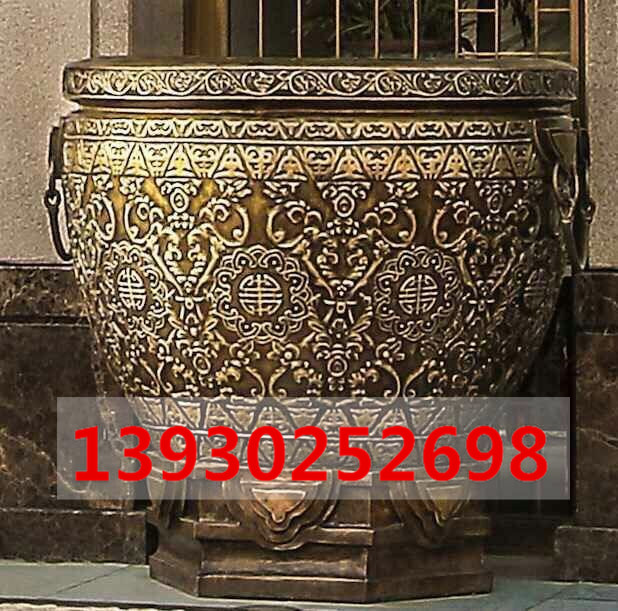 供应黄铜大缸 铸铜大缸 优质工艺品