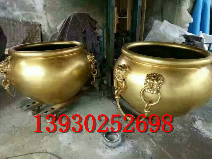 铜缸雕塑 大型铜缸雕塑生产厂家  铜缸雕塑价格