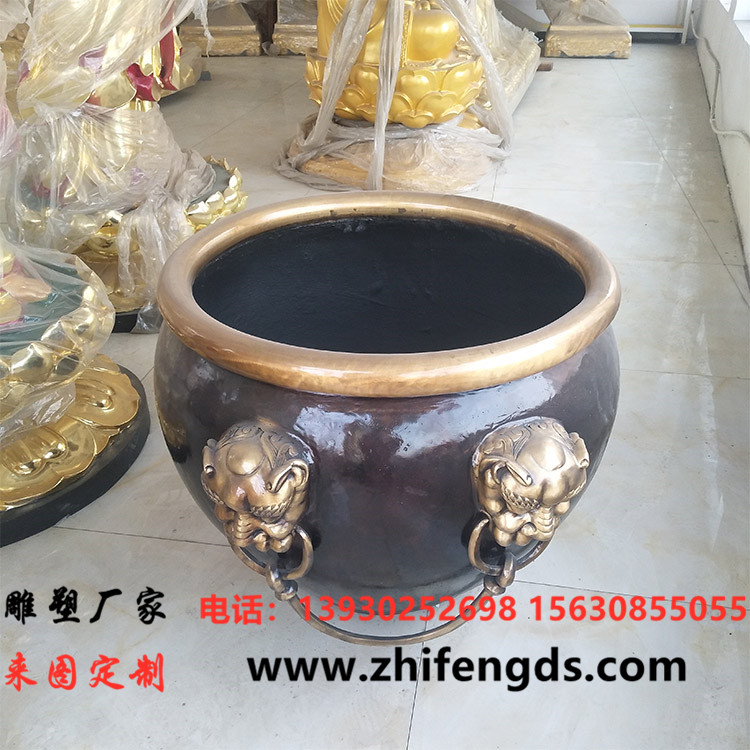 铜水缸铸造 汇丰厂家铸造大型铜水缸